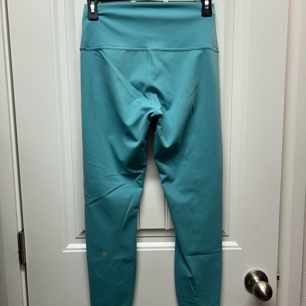 Lululemon Wunder Train Teal Leggings - Picture 2 of 6